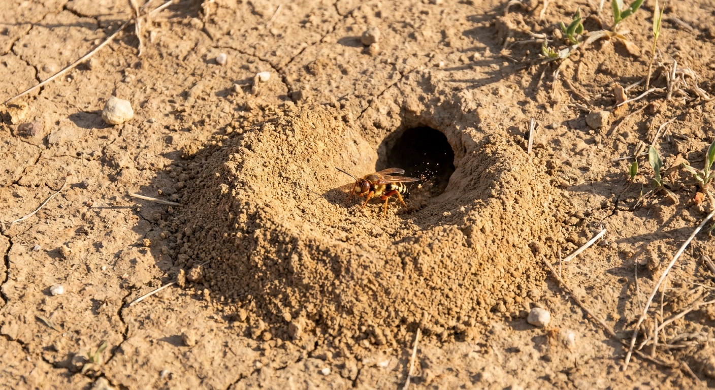 Cicada Killers Digging in Your Yard? What to Do