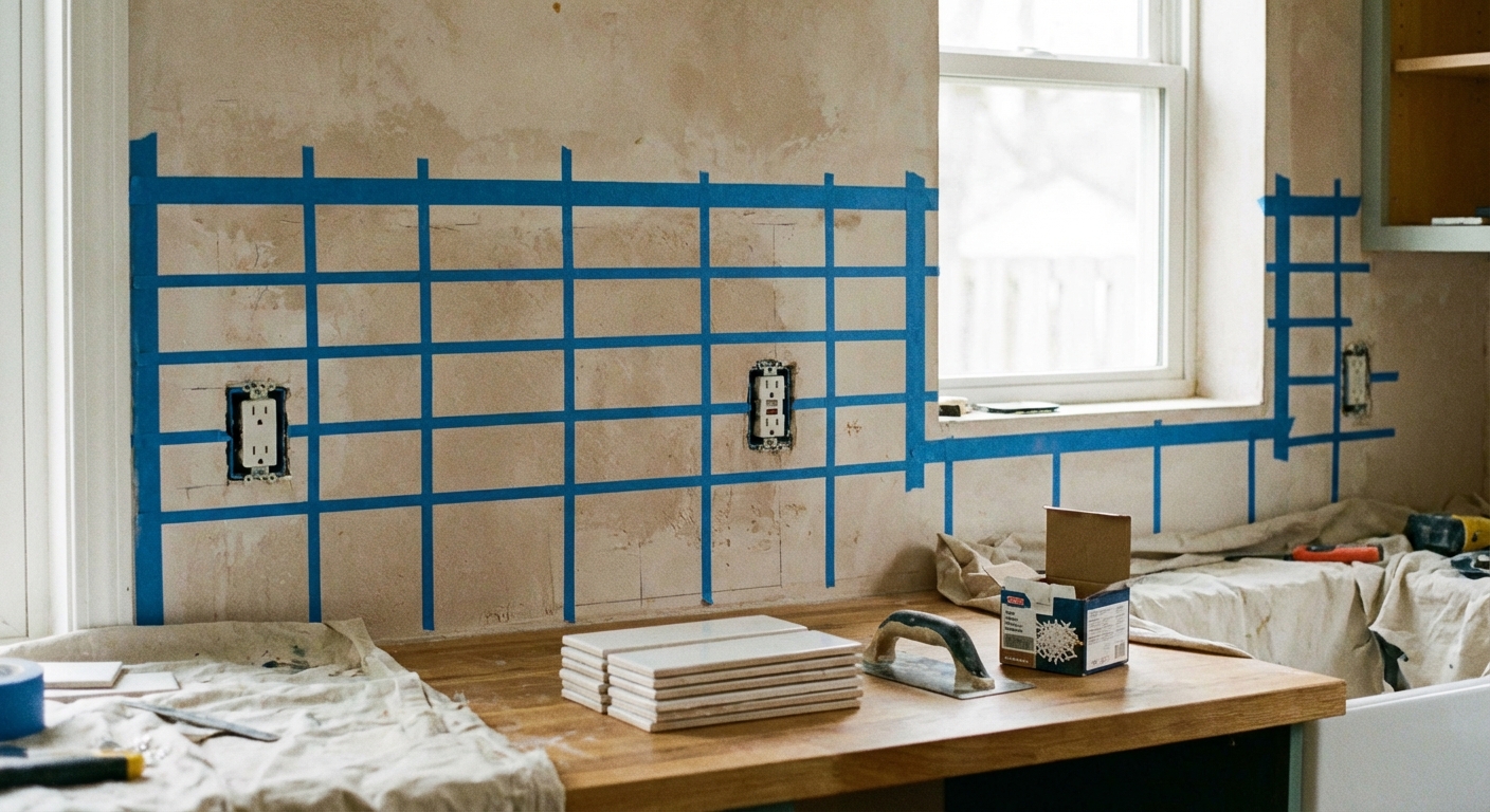 How to Tile a Kitchen Backsplash