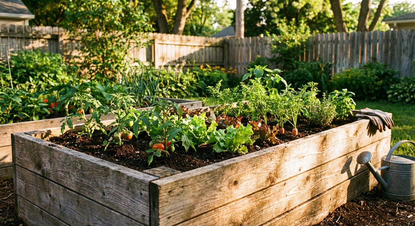 Custom Wooden Raised Garden Beds