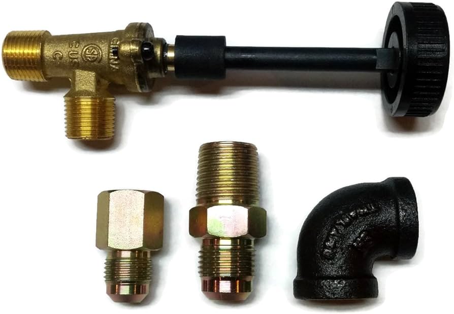 Close-up of a gas fireplace control valve showing OFF, PILOT, and ON positions with the control compartment open, realistic photo