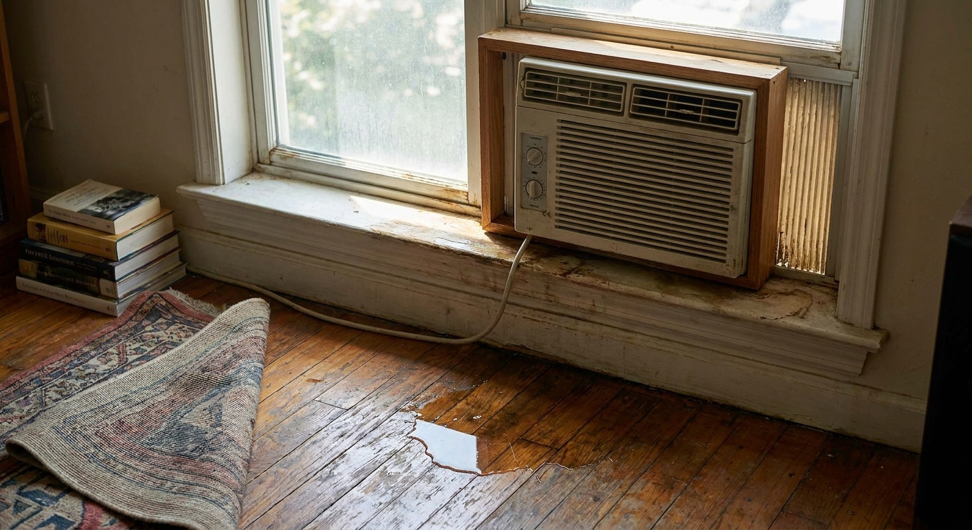Window AC Leaking Water Inside? Causes and Fixes