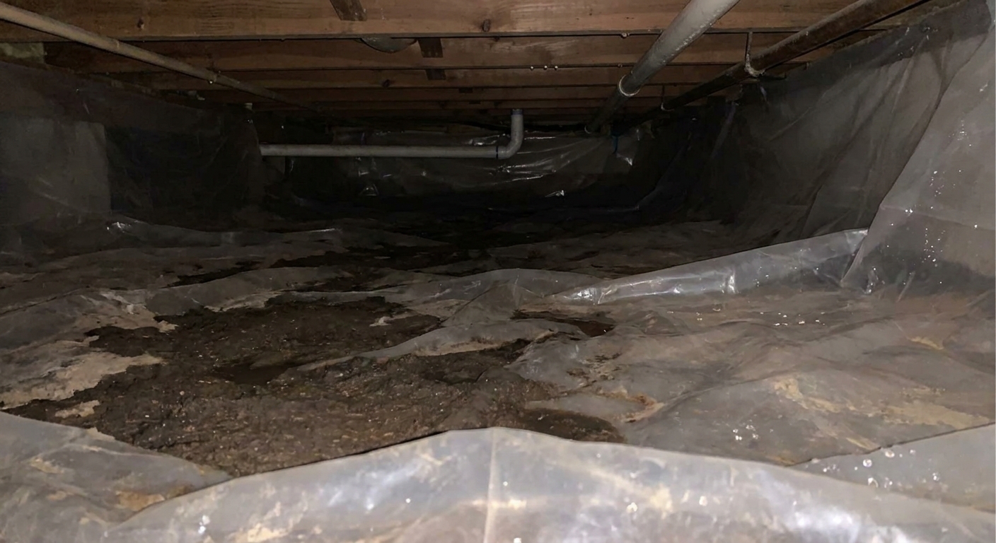 Crawl Space Moisture: Causes, Signs, and How to Fix It